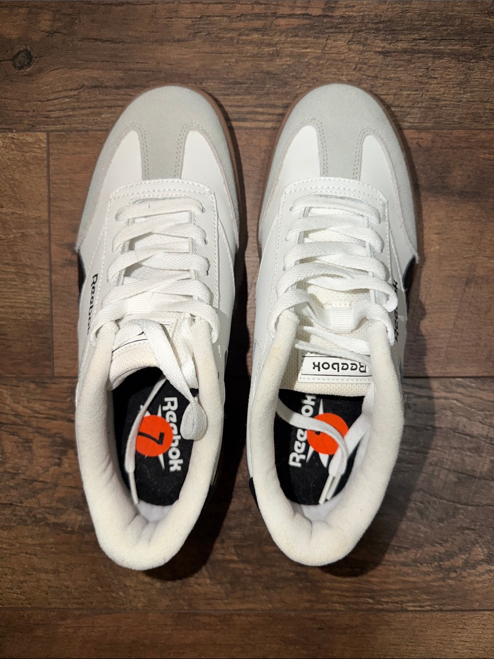 Reebok White & Black Classic Sneakers